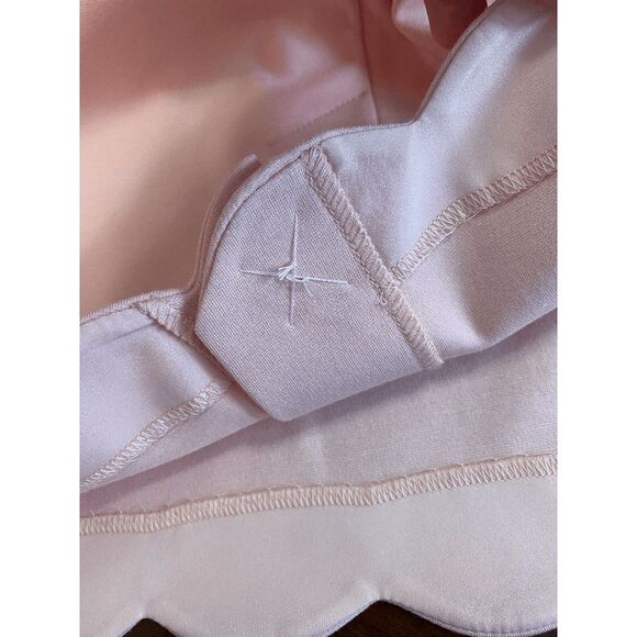 Talbots Sheath Dress Ponte Knit Scallop Edge Pink Sz 10 NEW - Picture 5 of 7